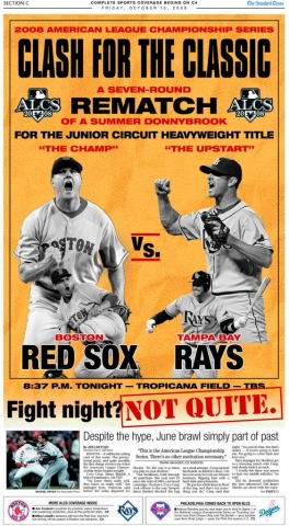 Oct. 10, 2008 -- "Clash for the Classic" ALCS Preview (Writing & Design)