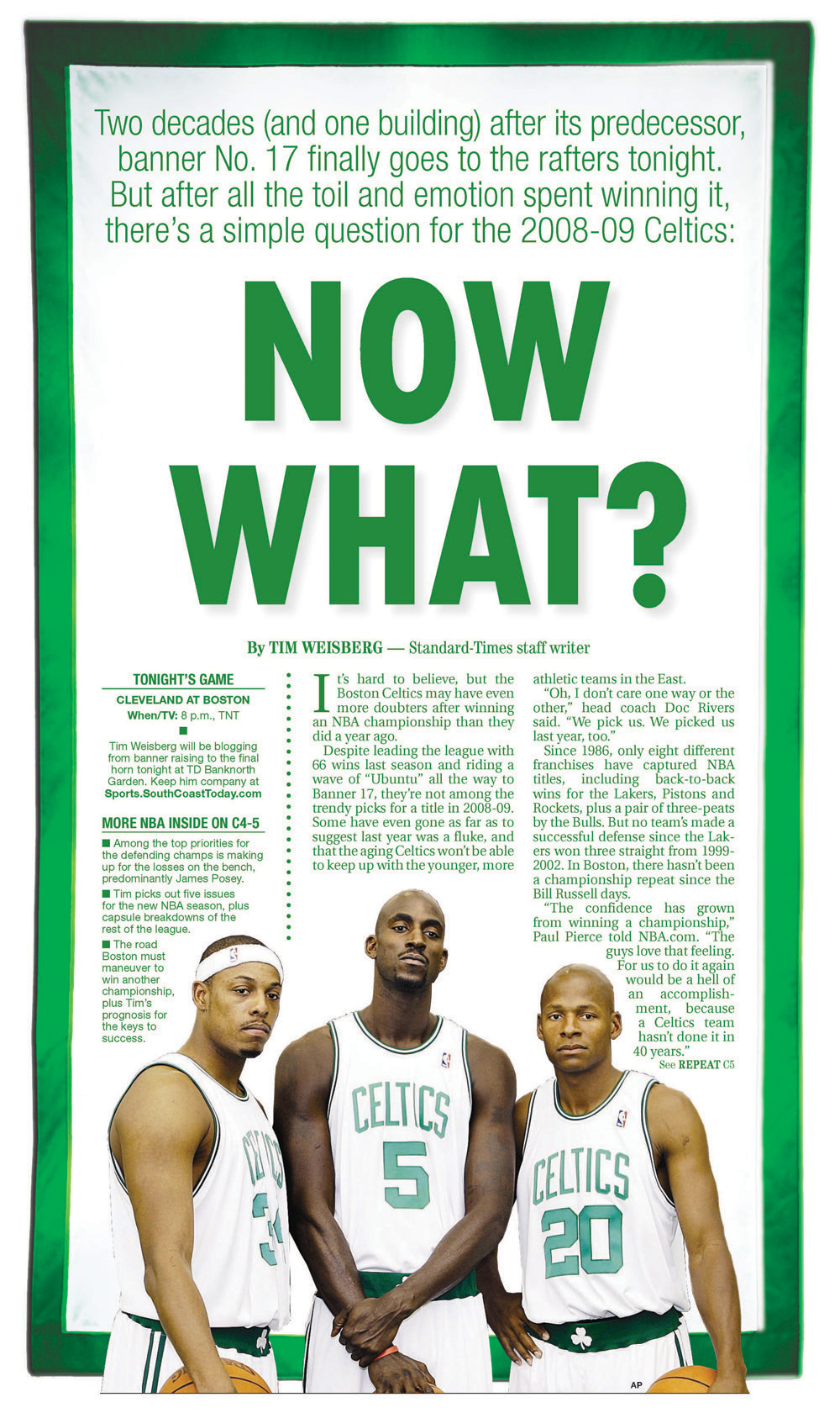 Oct. 28, 2008 -- Celtics Season Preview